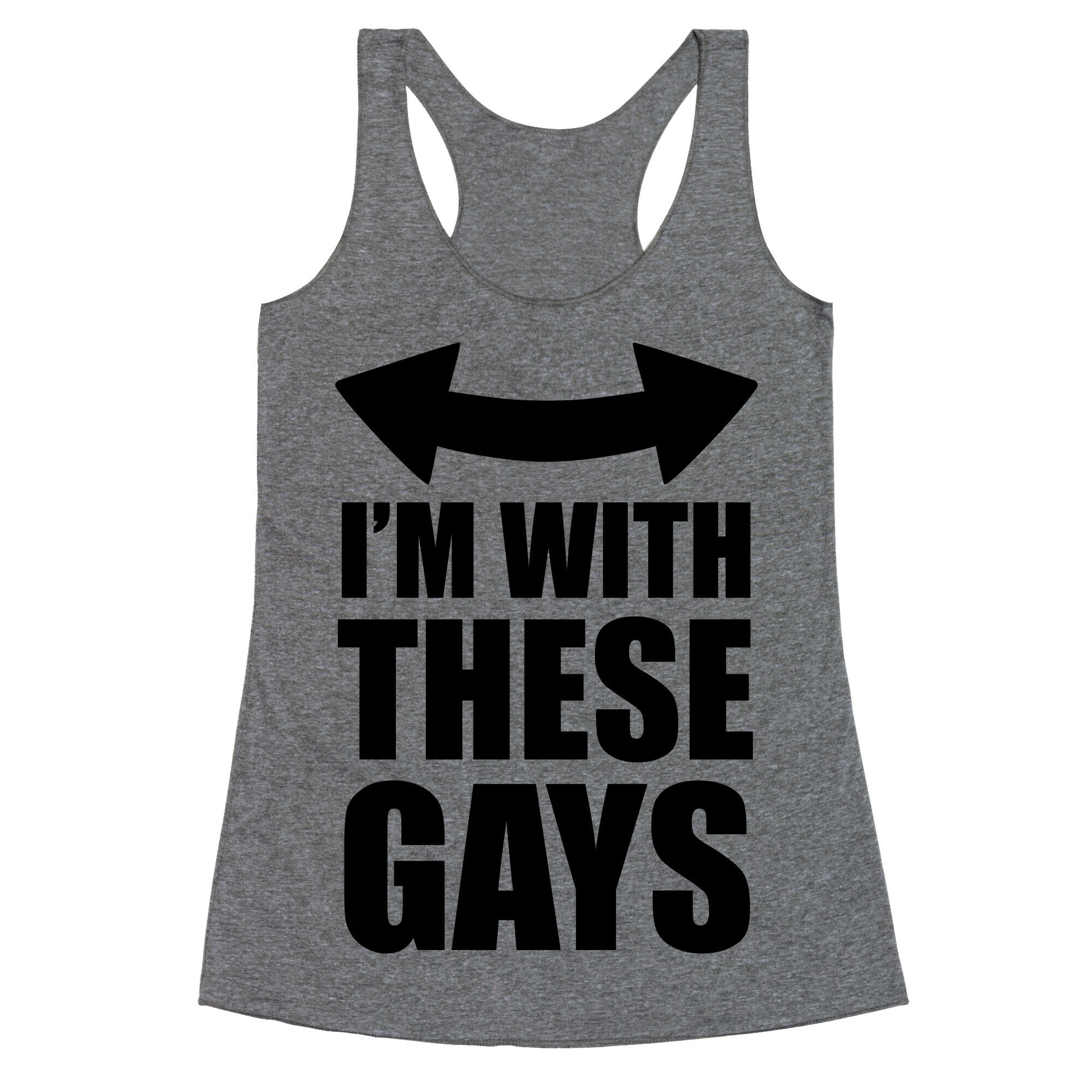 I'm With These Gays Racerback Tank